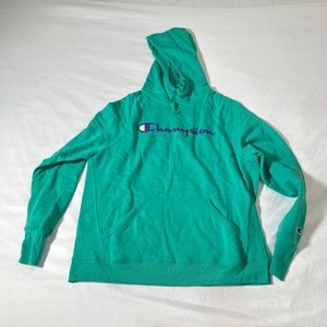 NWT Champion Green & Purple Hoodie Large